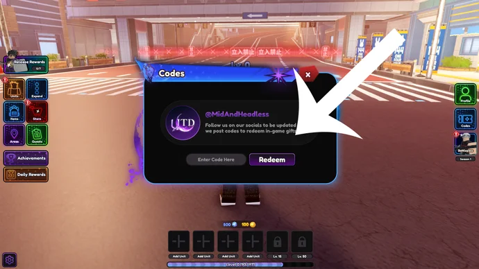 在游戏菜单中输入 Universal Tower Defense 兑换码并点击兑换